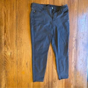 Talbots High Rise Jegging 16P Five Pocket Aberdeen Wash Grey Petite Length